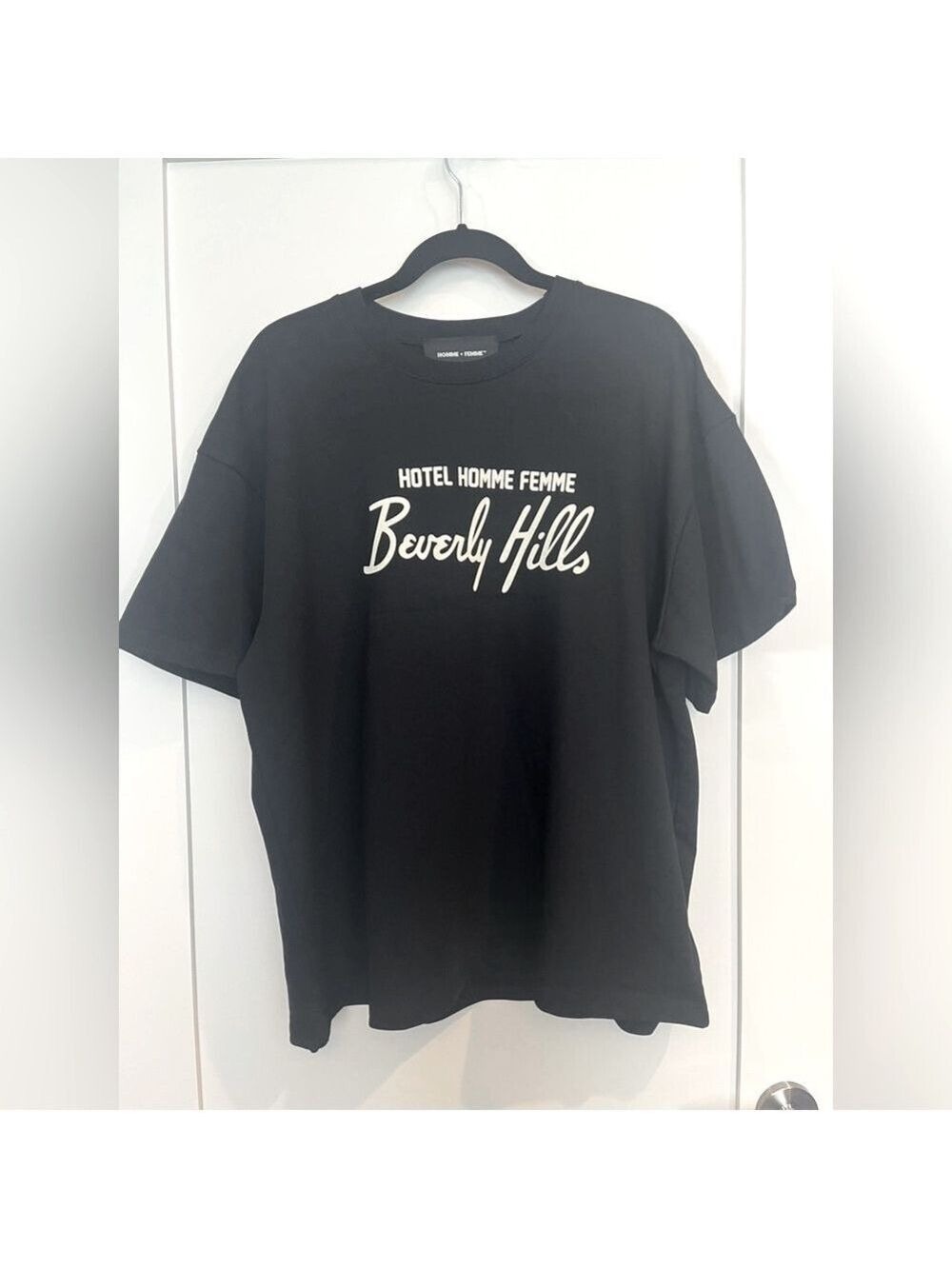 Homme Femme Beverly Hills Black T-Shirt